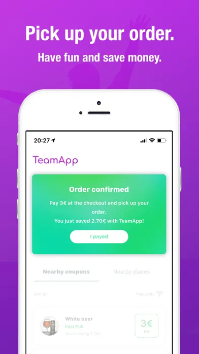 Ảnh chụp màn hình của TeamApp.