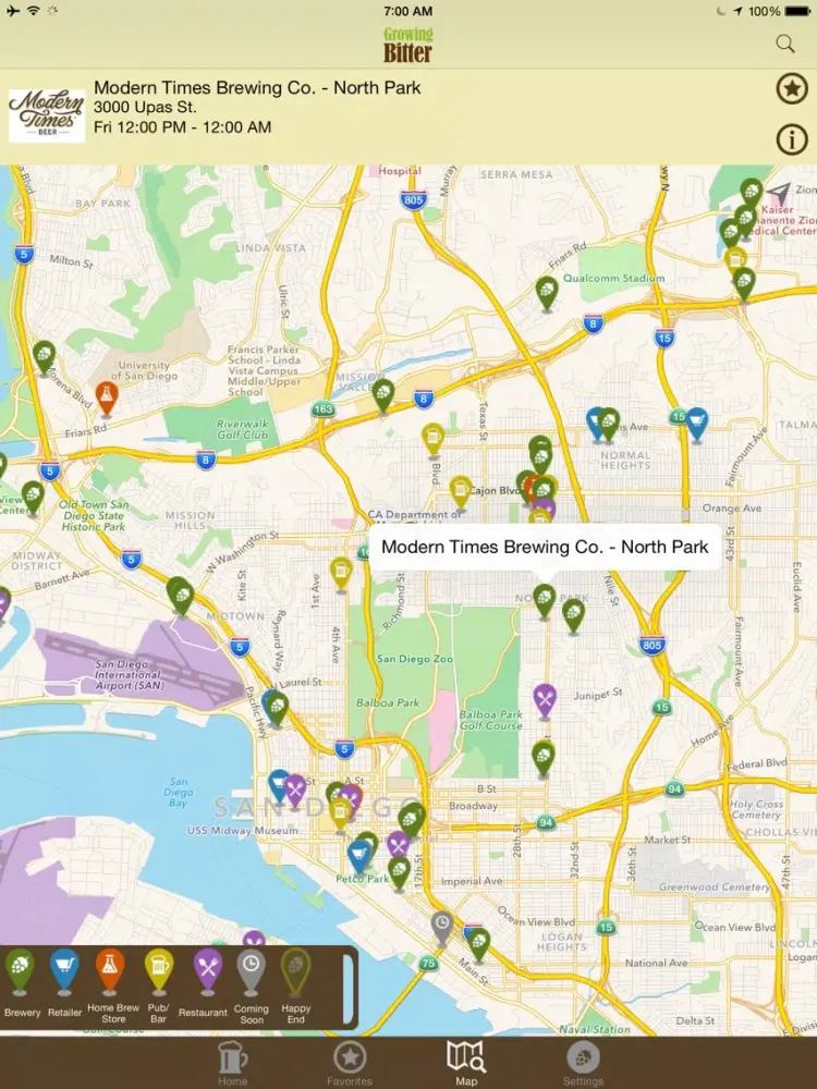Capturas de tela do Growing Bitter - Craft Beer Map, Deals and Events iPad 