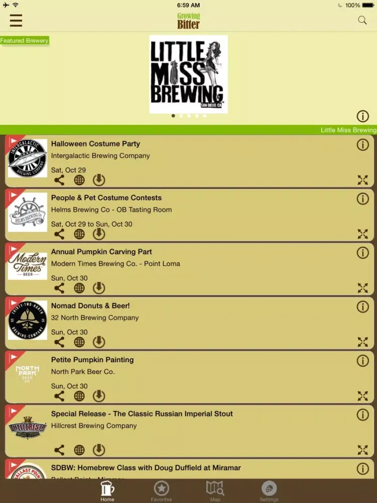 Capturas de tela do Growing Bitter - Craft Beer Map, Deals and Events iPad 