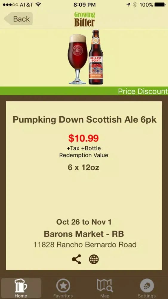 Capturas de tela do Growing Bitter - Craft Beer Map, Deals and Events
