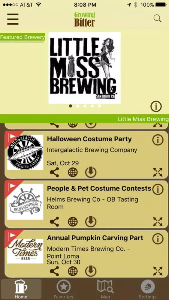 Capturas de tela do Growing Bitter - Craft Beer Map, Deals and Events