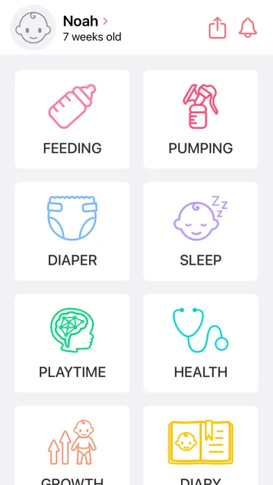 Newborn Tracker Baby App Adamo 스크린샷