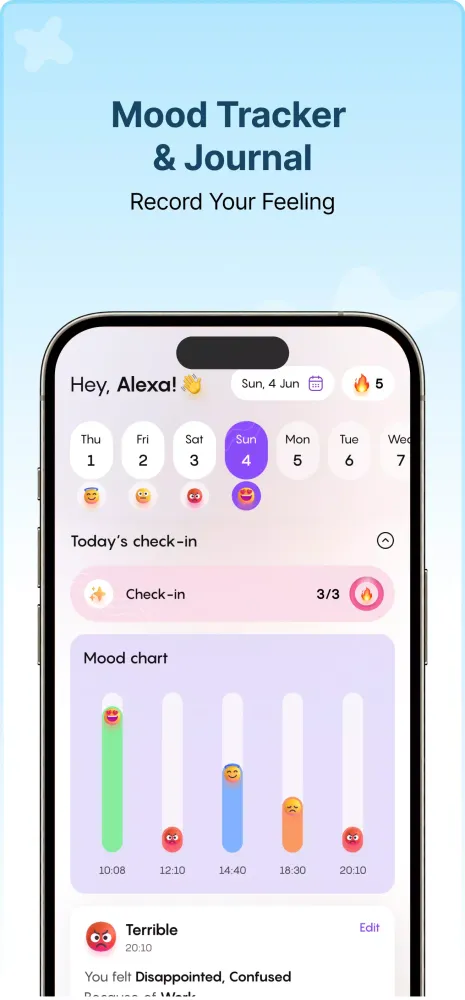 تصاویر Happy day: Daily Mood Tracker