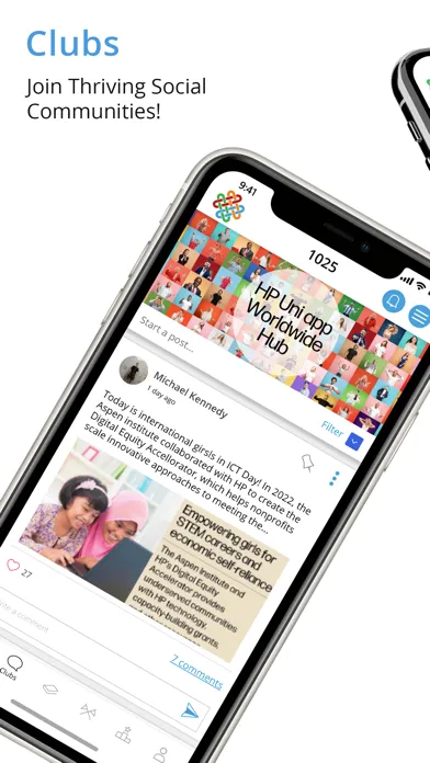 Captures d'écran de HP Uni App