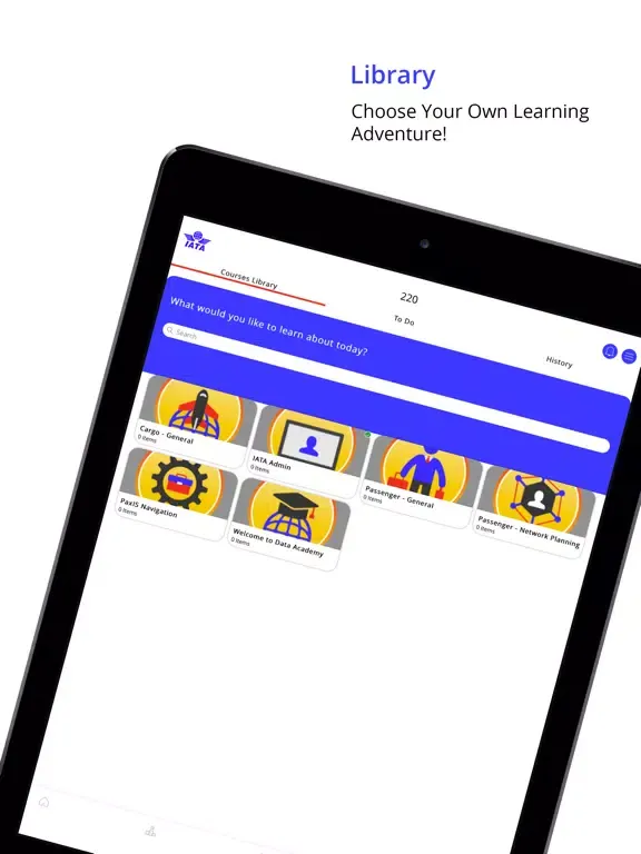 IATA Data Academy iPad  Screenshots