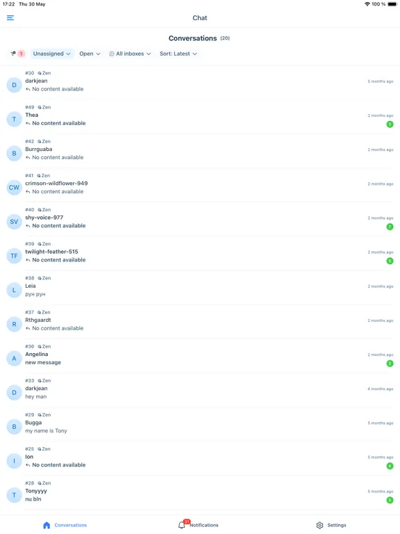 Ảnh chụp màn hình của Linda HQ iPad 