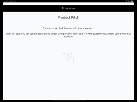 Tangkapan skrin Solution Pitches iPad 