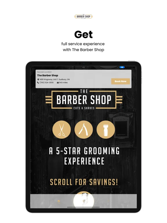 The Barber Shop - Sudbury iPad  স্ক্রিনশট