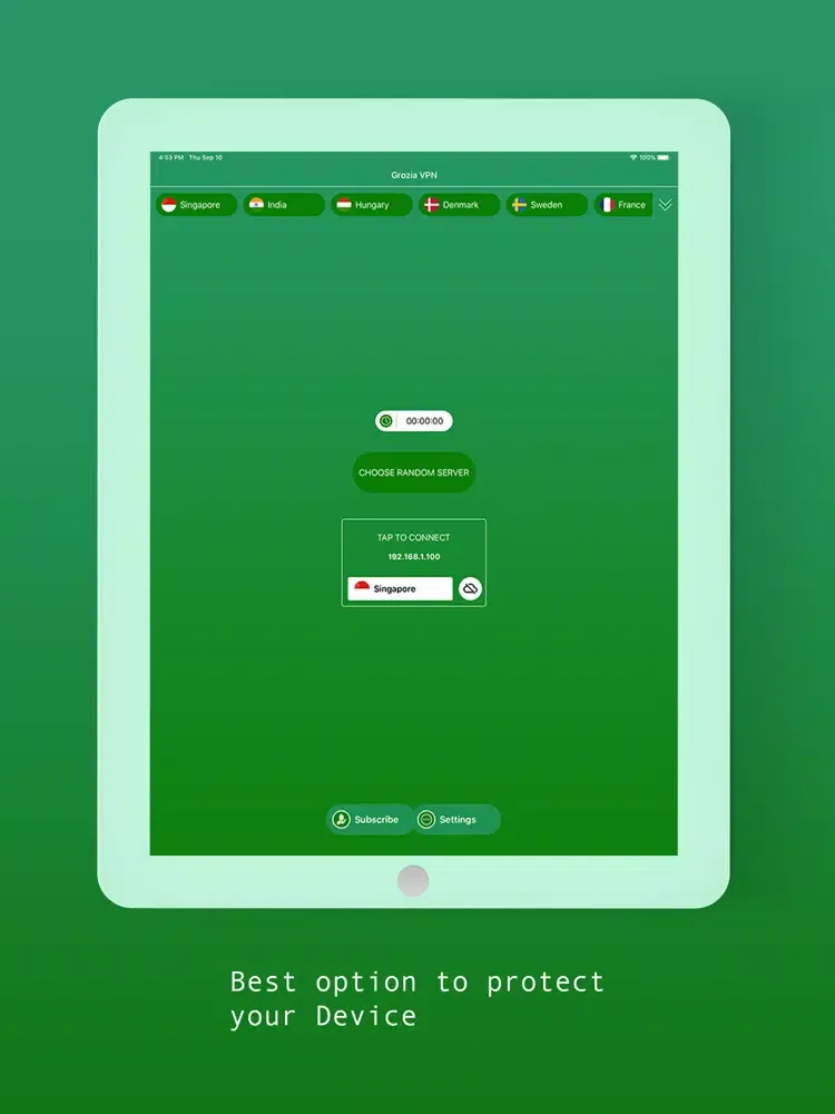 Grozia VPN - Proxy Fastest VPN iPad  سکرین شاٹس