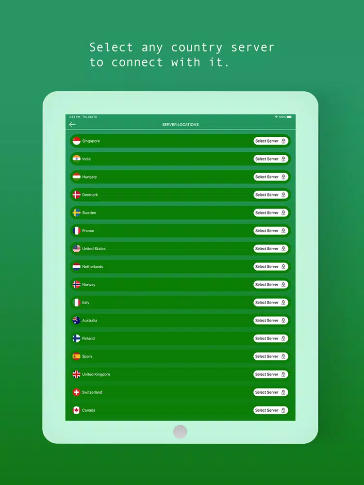 Grozia VPN - Proxy Fastest VPN iPad  スクリーンショット