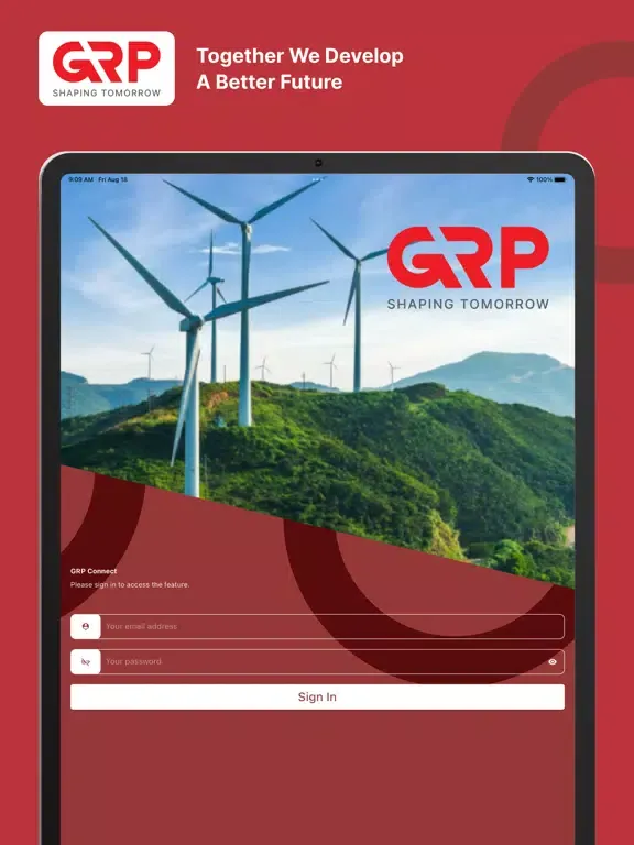 GRP Connect iPad  Screenshots