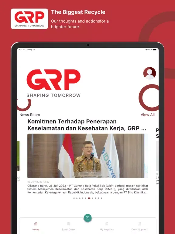 GRP Connect iPad  Screenshots
