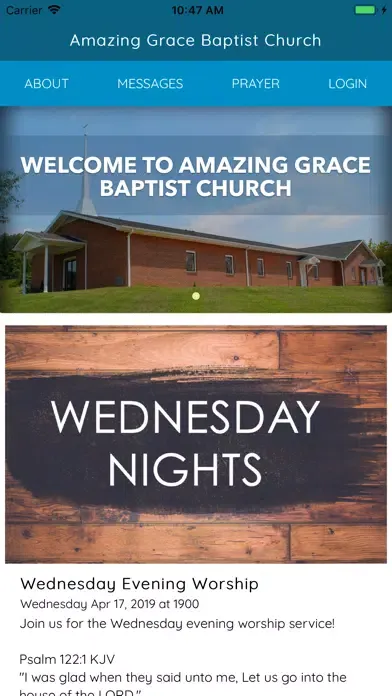 Capturas de tela do AGBC Mount Airy