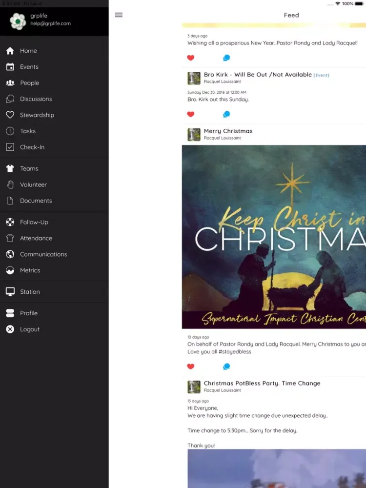 Скриншоты Turlock Christian Life Center iPad 