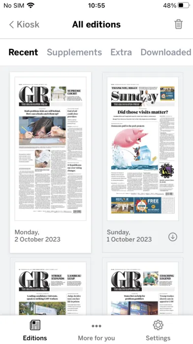 Grand Rapids Press スクリーンショット
