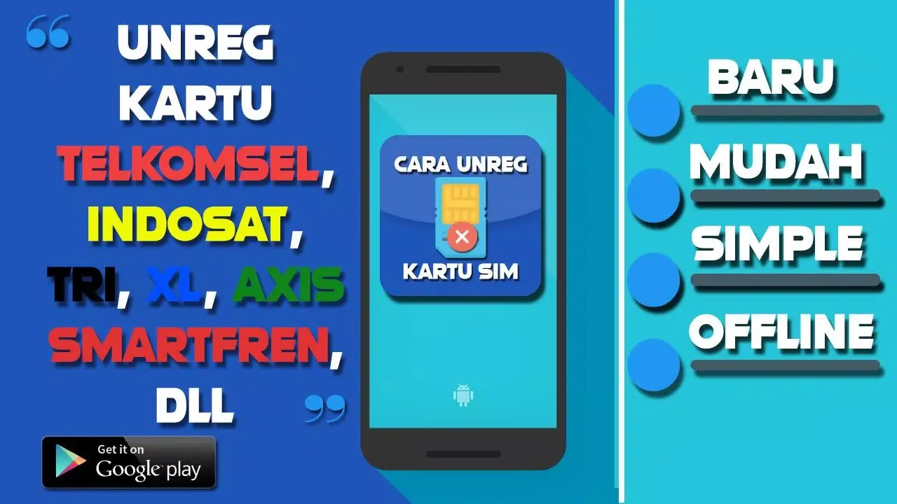 ภาพหน้าจอของ Cara Unreg Kartu Sim - Semua O