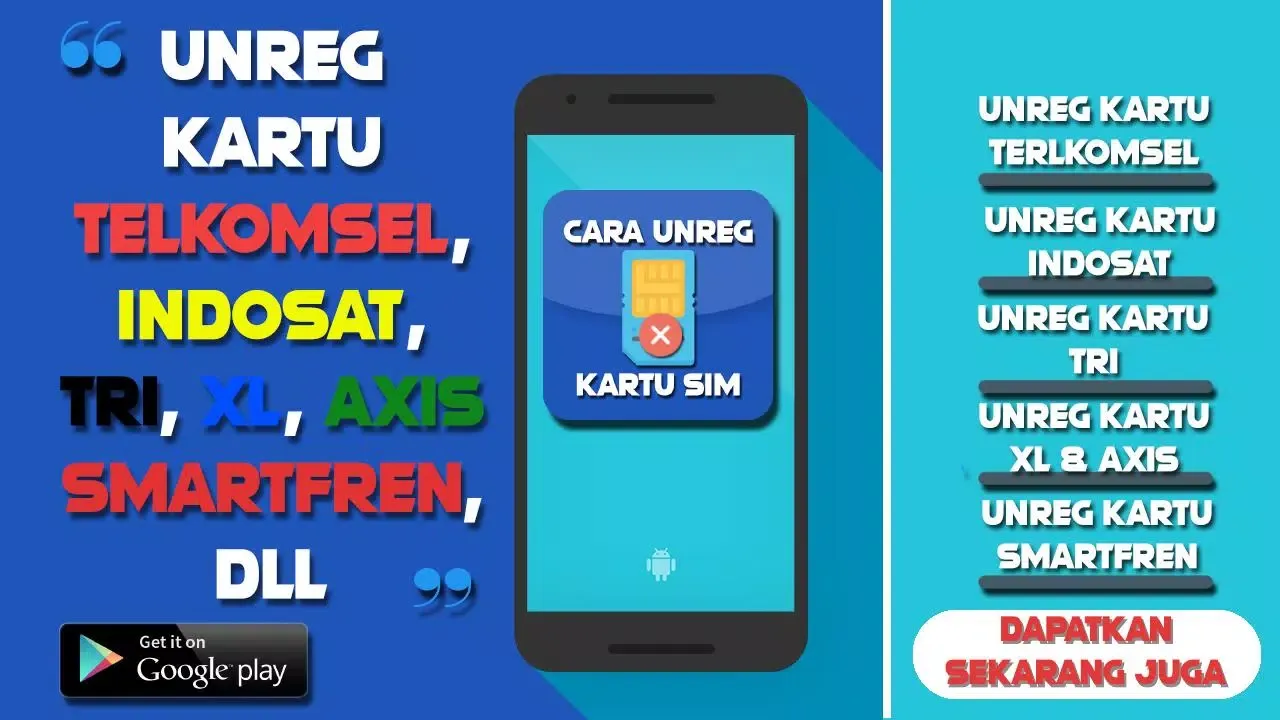 ภาพหน้าจอของ Cara Unreg Kartu Sim - Semua O