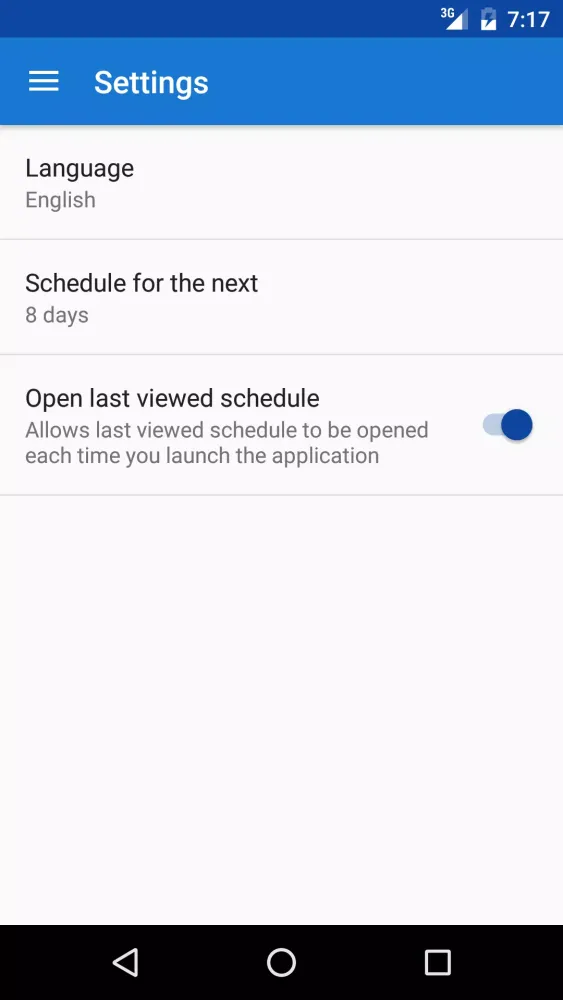 GrSU Schedule Screenshots