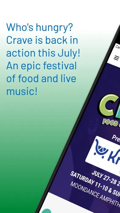 Capturas de pantalla de Crave food + music Festival