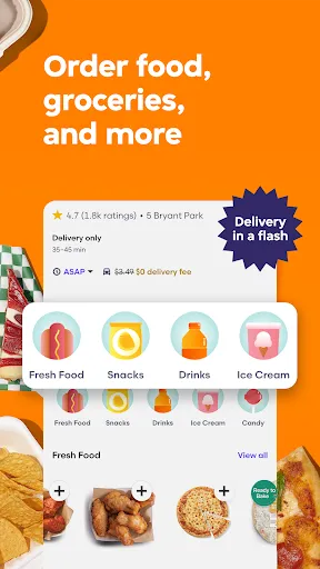 Grubhub: Food Delivery应用截图