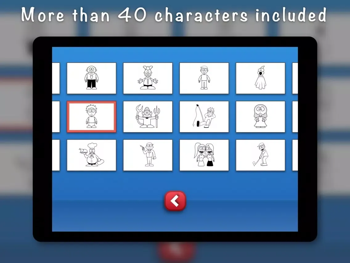 Picture Buddy Characters - Kids drawing and coloring iPad  Ekran Görüntüleri
