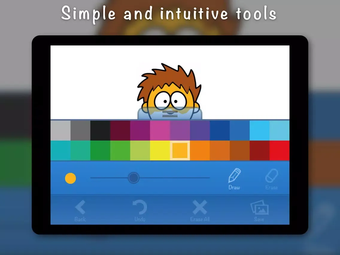 Picture Buddy Characters - Kids drawing and coloring iPad  Ekran Görüntüleri