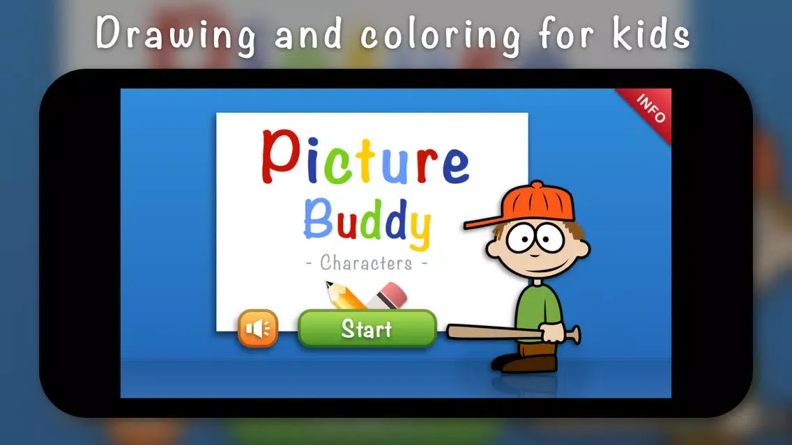 Picture Buddy Characters - Kids drawing and coloring Ekran Görüntüleri