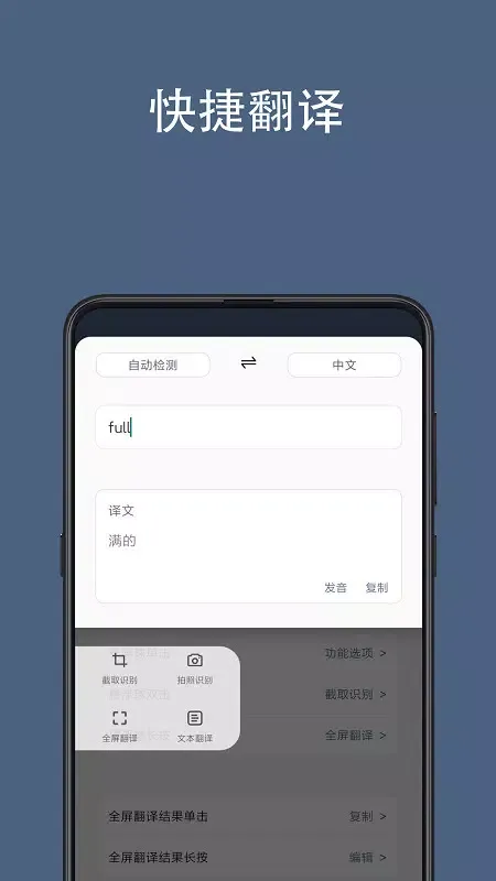 全屏翻译应用截图