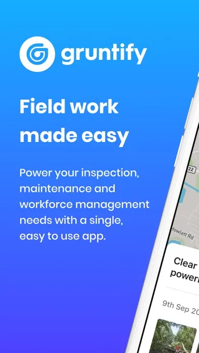 Tangkapan layar Gruntify: Workflow Automation