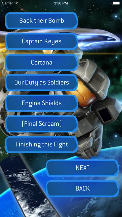 Zrzuty ekranu MCC: Halo Dialogue