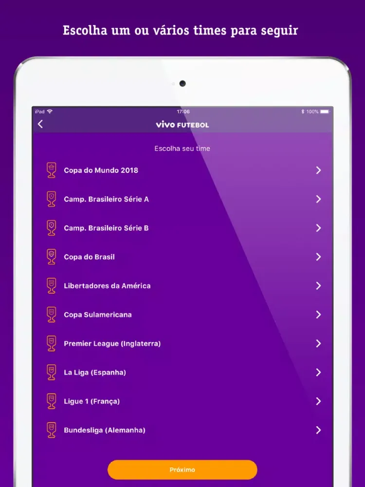 صور Vivo Futebol iPad 