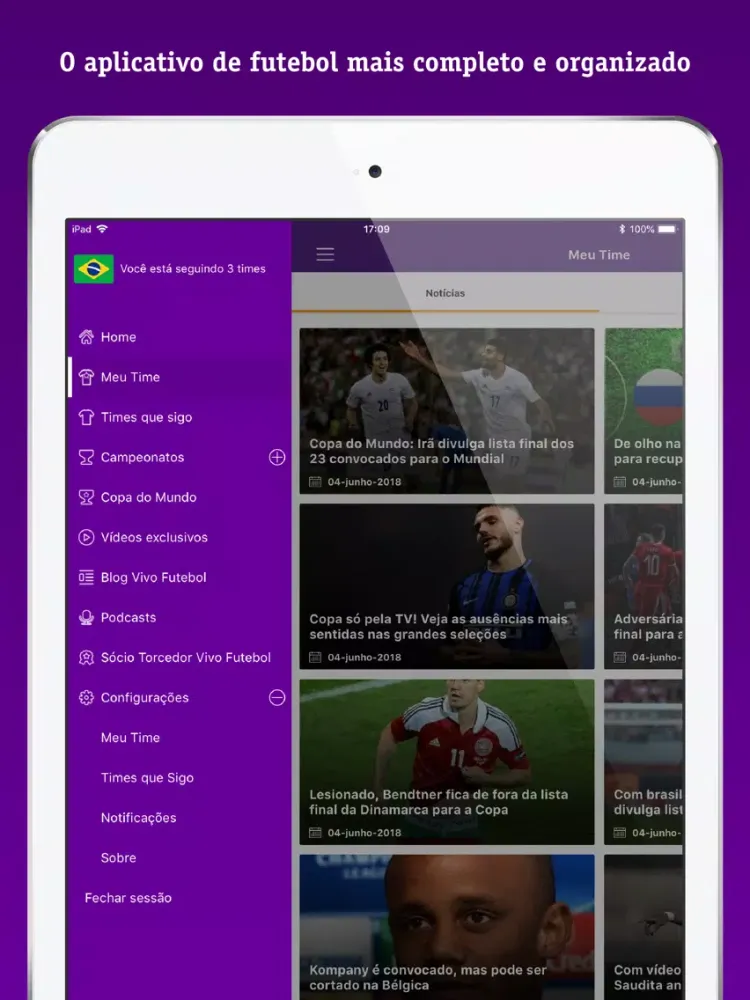 صور Vivo Futebol iPad 