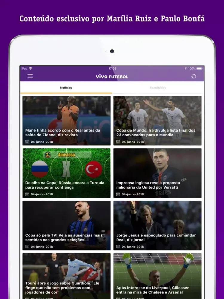 صور Vivo Futebol iPad 