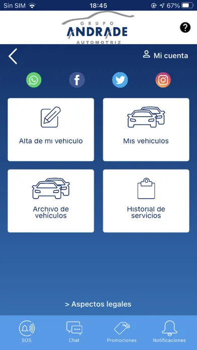 Tangkapan skrin Grupo Andrade Automotriz