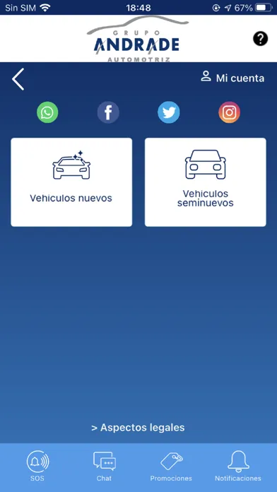 Tangkapan skrin Grupo Andrade Automotriz