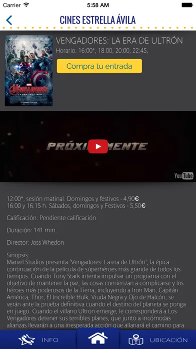Captures d'écran de Cines Estrella Ávila