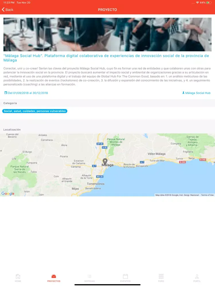 La Noria Social Hub iPad 应用截图