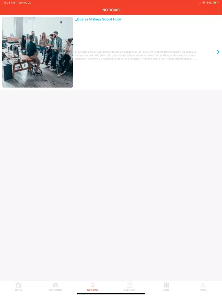 La Noria Social Hub iPad 应用截图