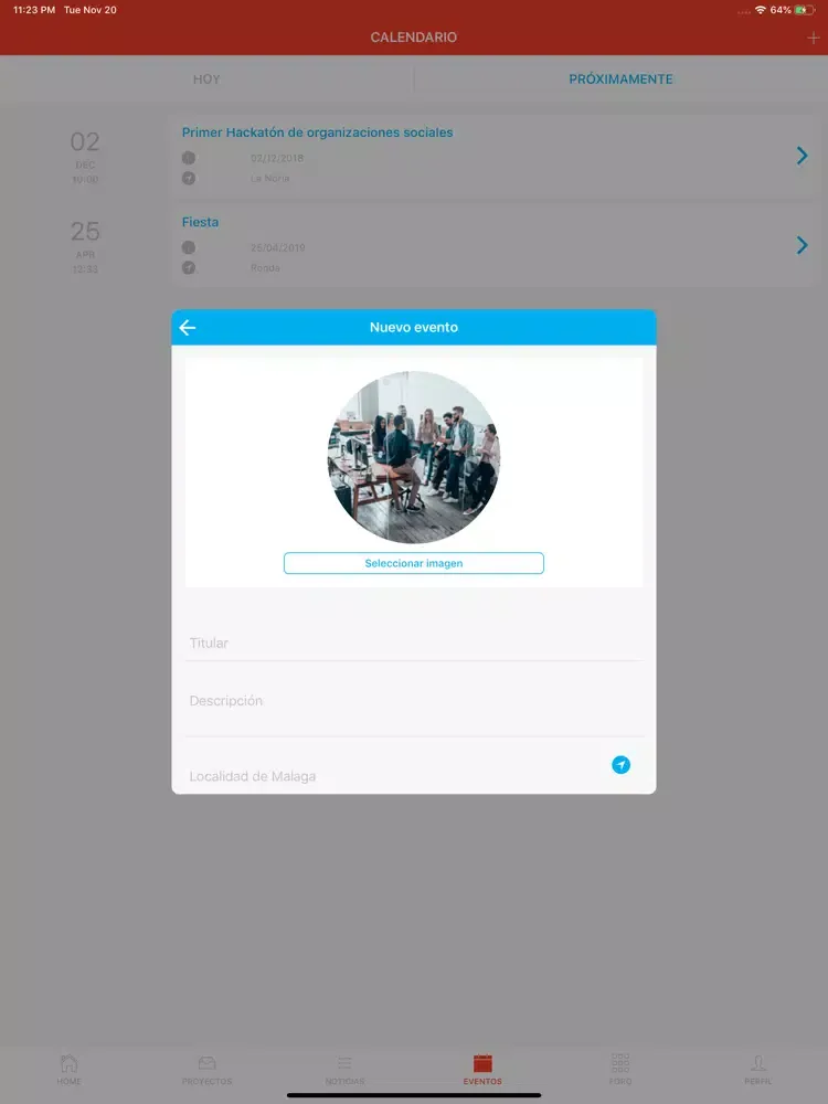 La Noria Social Hub iPad 应用截图