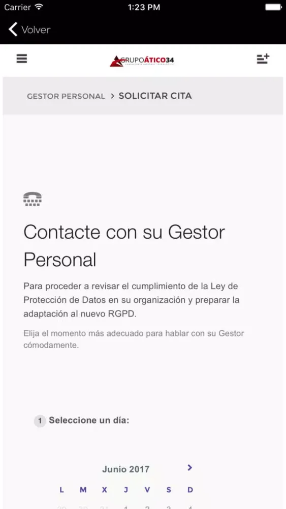Capturas de pantalla de Ley Protección de Datos - LOPD