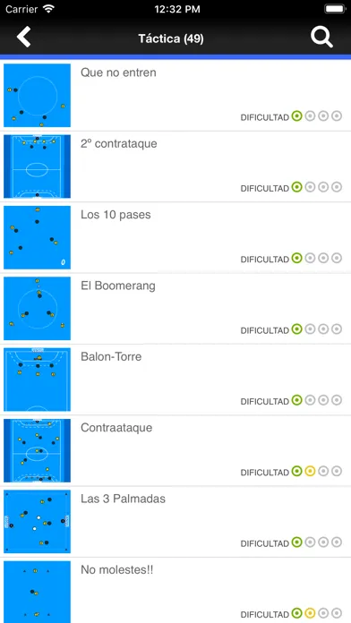 Ảnh chụp màn hình của Ejercicios Balonmano Base