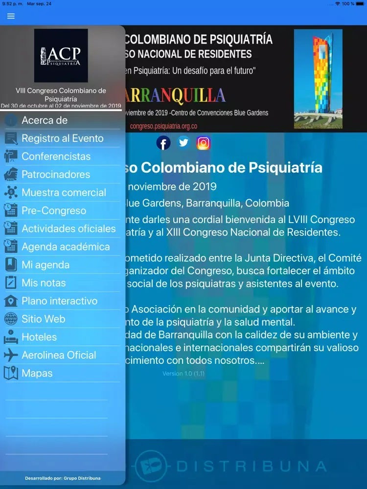 Congreso ACP iPad  Screenshots