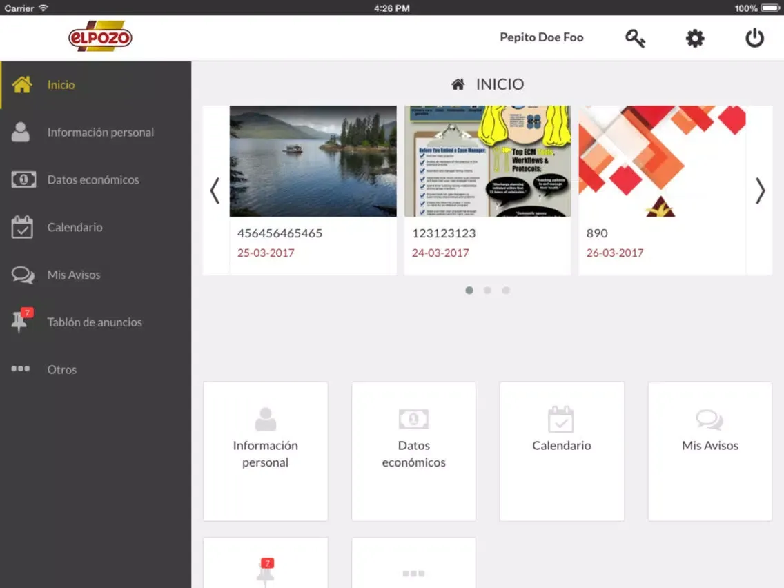 Grupo Fuertes RRHH iPad  Screenshots