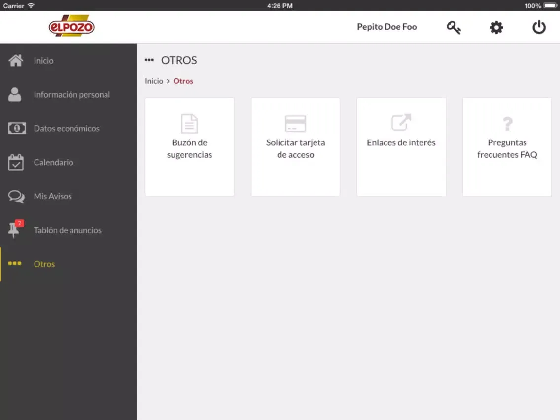 Grupo Fuertes RRHH iPad  Screenshots