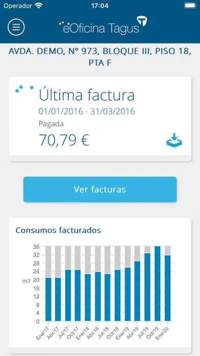 Capturas de pantalla de eOficina Tagus