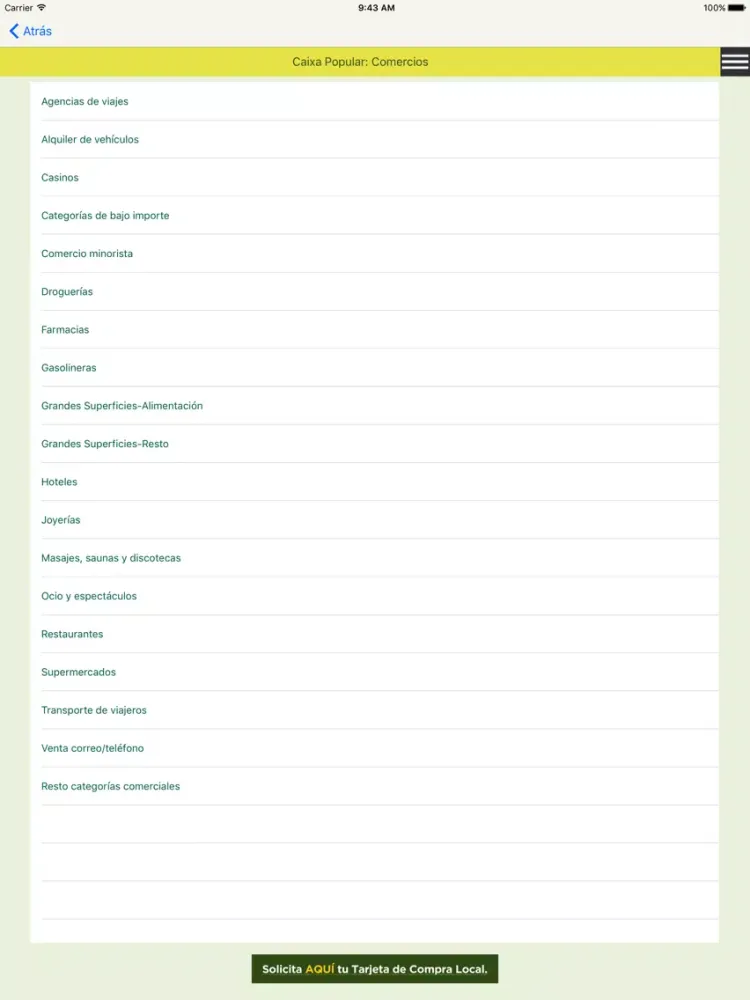 cxa pop compra local iPad  Screenshots