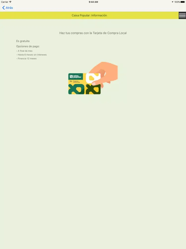 cxa pop compra local iPad  Screenshots