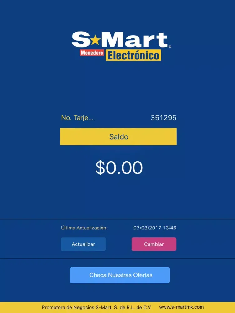 Super Monedero Electrónico S-Mart iPad  Screenshots