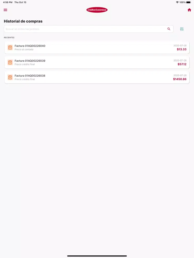 Créditos Económicos iPad  سکرین شاٹس