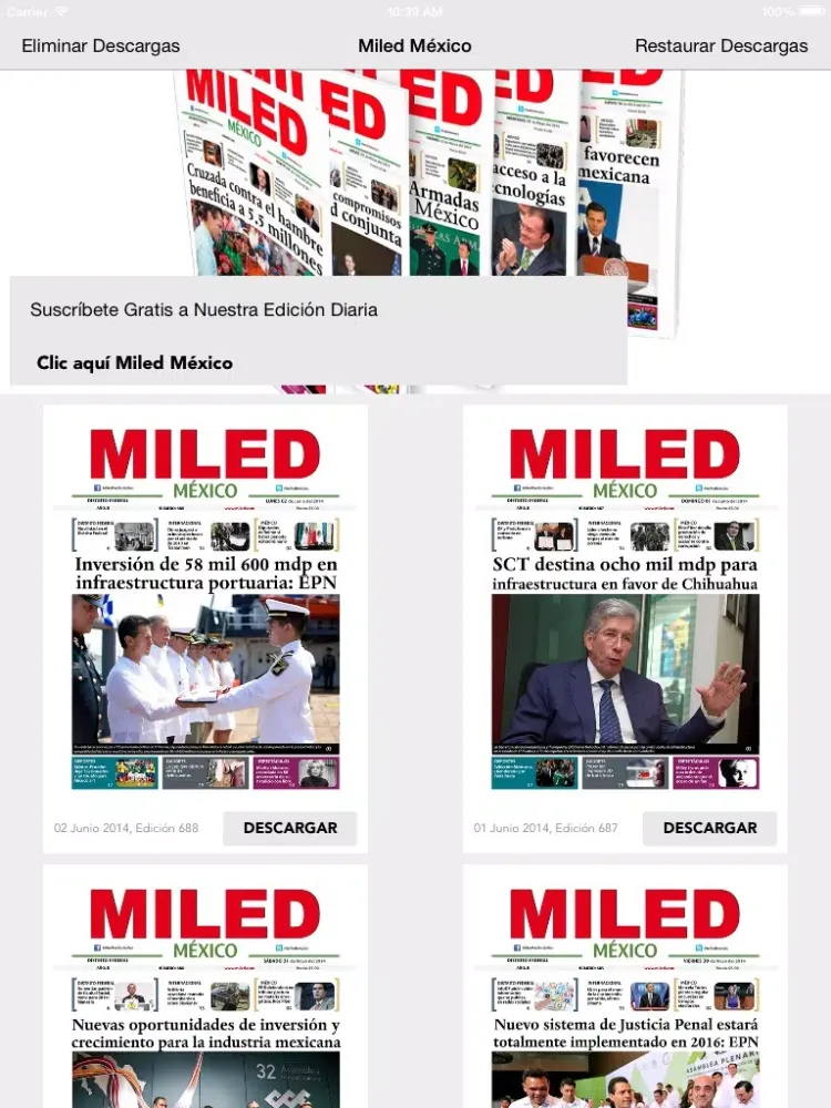 Miled México iPad  স্ক্রিনশট